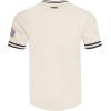 Pro Standard Mens NBA Retro Classics Cotton Double Knit Short Sleeve Tee(Eggshell/ Black)