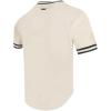 Pro Standard Mens NBA Retro Classics Cotton Double Knit Short Sleeve Tee(Eggshell/ Black)
