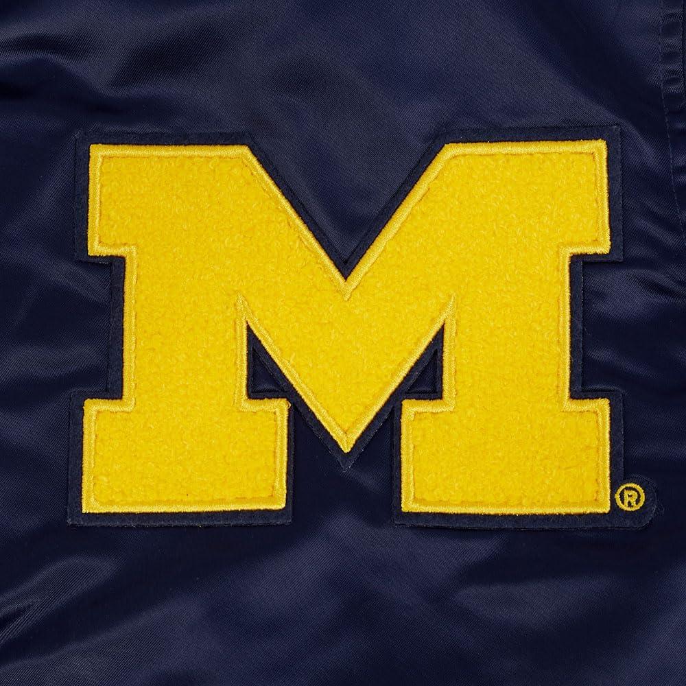 imagePro Standard Mens College Classic Chenille Satin JacketMidnight Navy