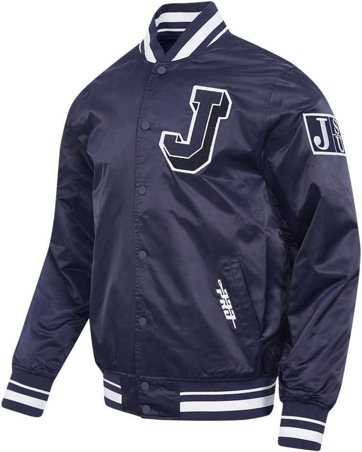 imagePro Standard Mens College Classic Chenille Satin JacketMidnight Navy