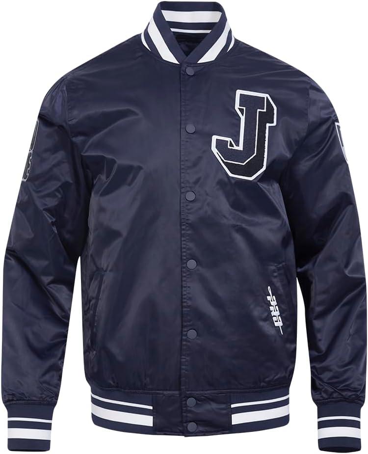 imagePro Standard Mens College Classic Chenille Satin JacketMidnight Navy