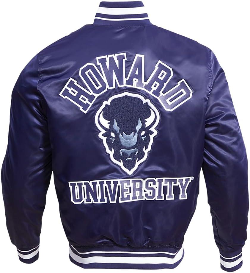 imagePro Standard Mens College Classic Chenille Satin JacketMidnight Navy