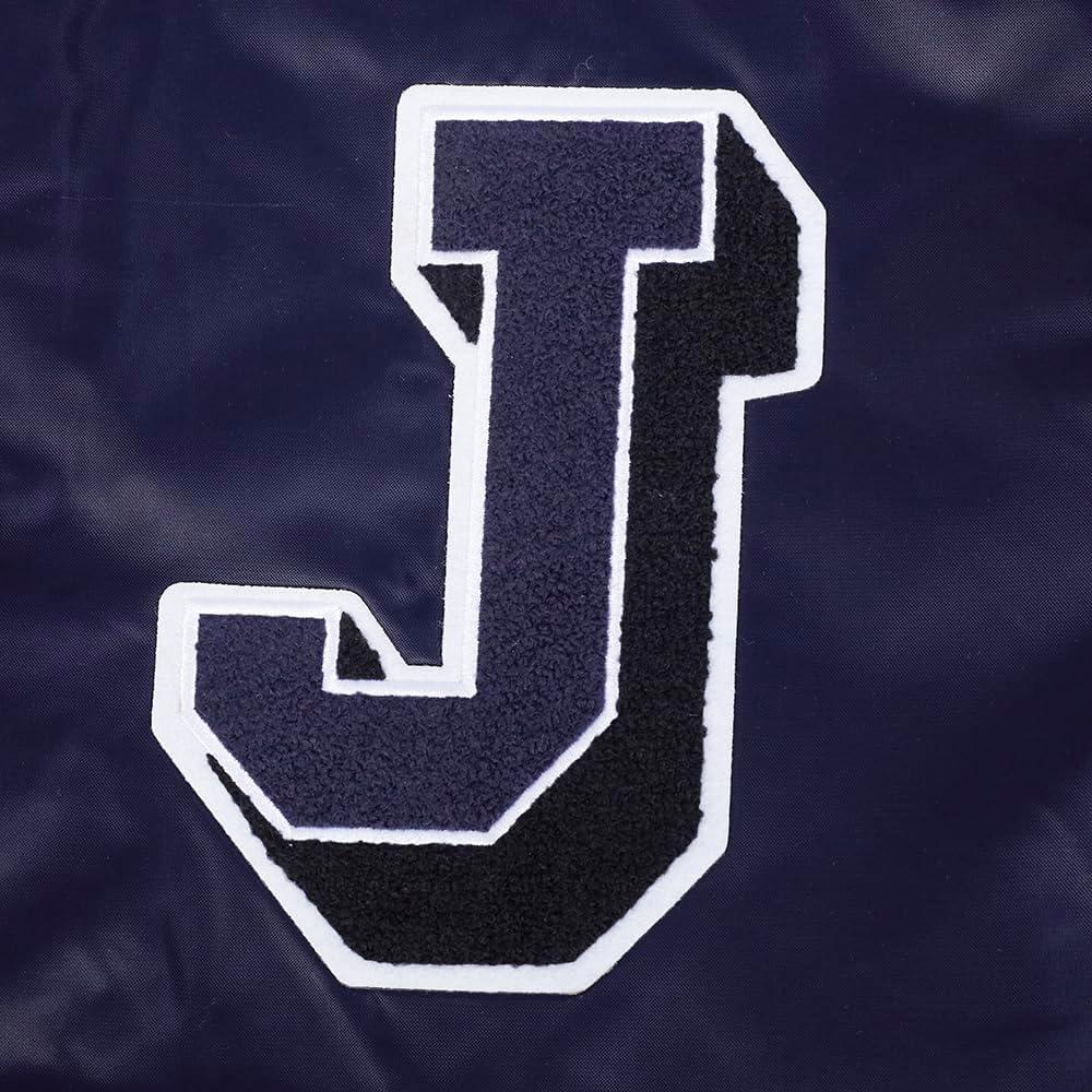 imagePro Standard Mens College Classic Chenille Satin JacketMidnight Navy