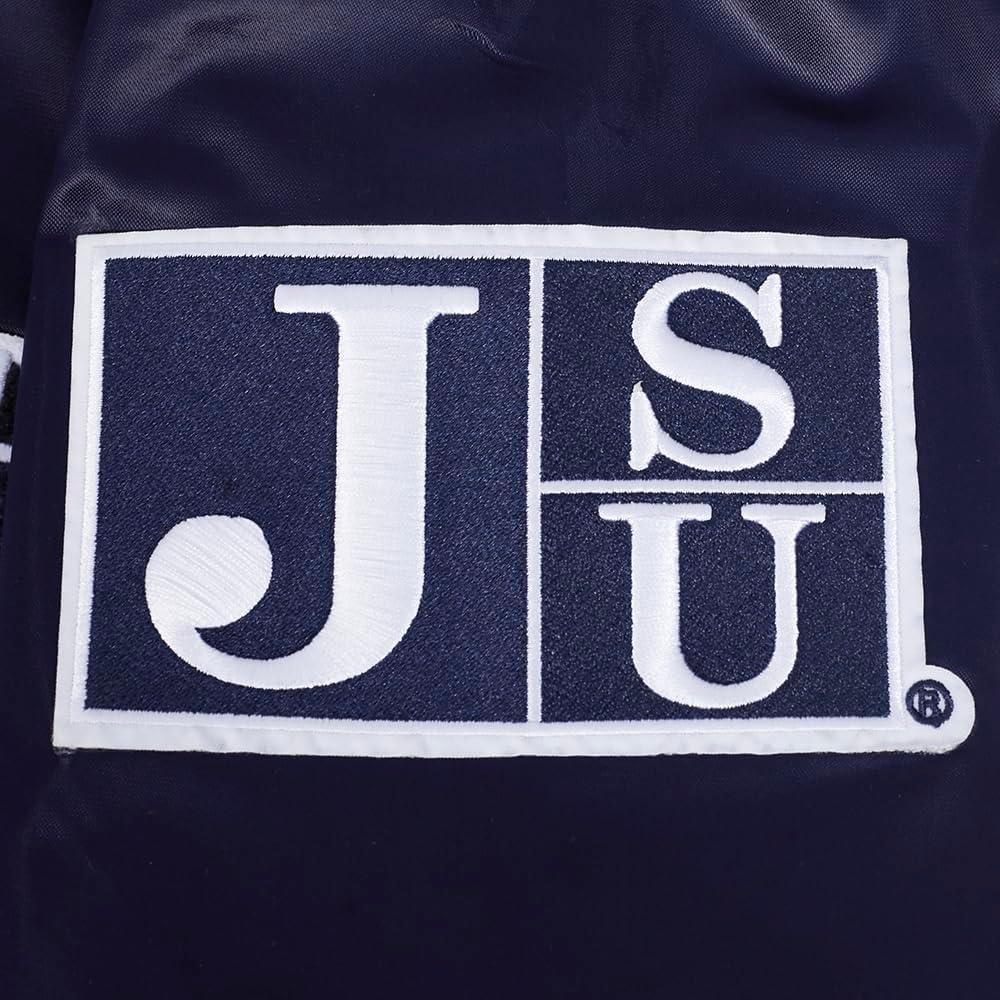 imagePro Standard Mens College Classic Chenille Satin JacketMidnight Navy
