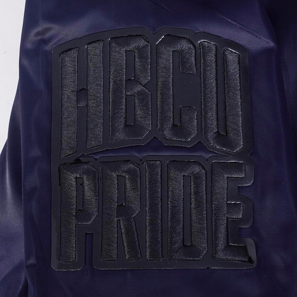 imagePro Standard Mens College Classic Chenille Satin JacketMidnight Navy