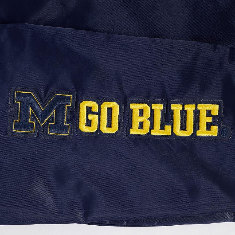 imagePro Standard Mens College Classic Chenille Satin JacketMidnight Navy