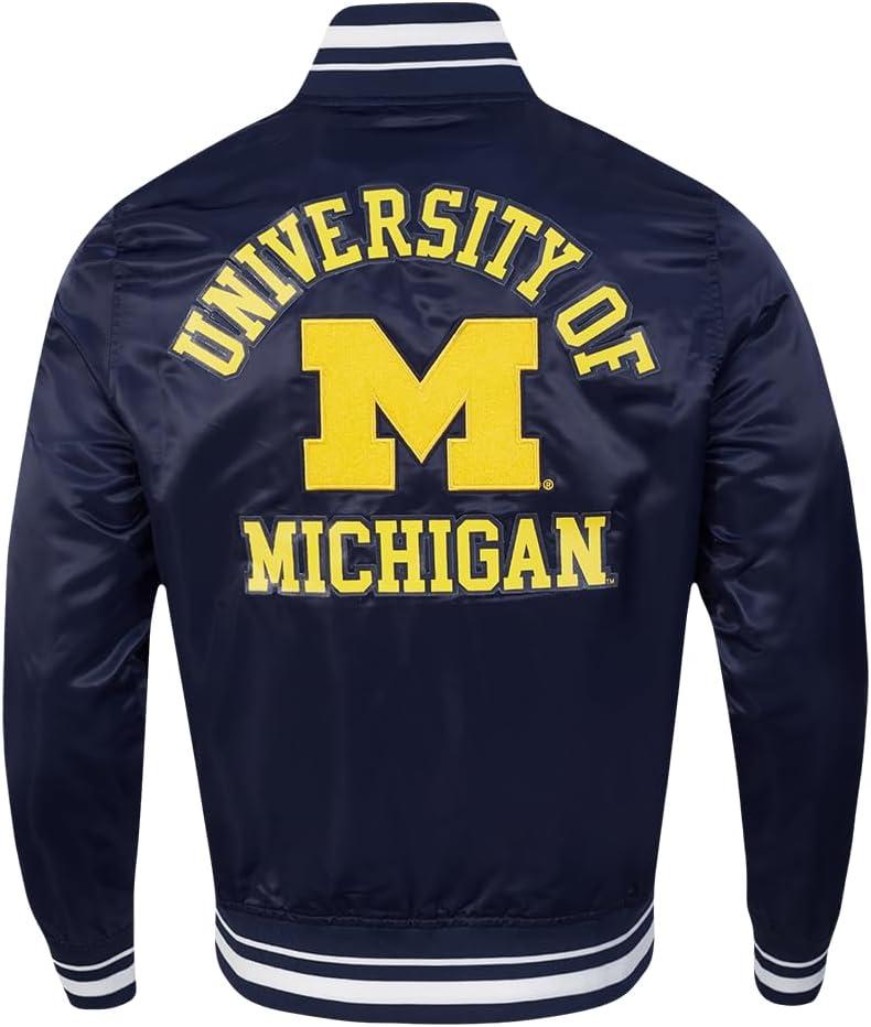 imagePro Standard Mens College Classic Chenille Satin JacketMidnight Navy