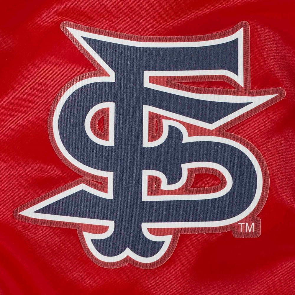 imagePro Standard Mens College Classic Chenille Satin JacketRed