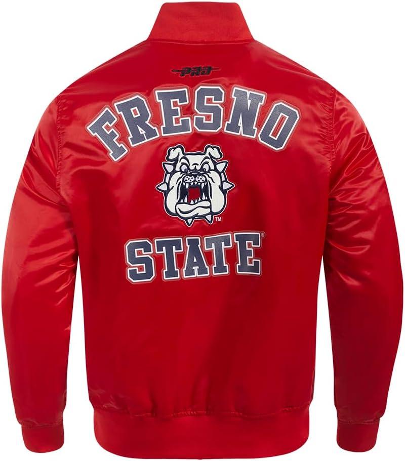 imagePro Standard Mens College Classic Chenille Satin JacketRed