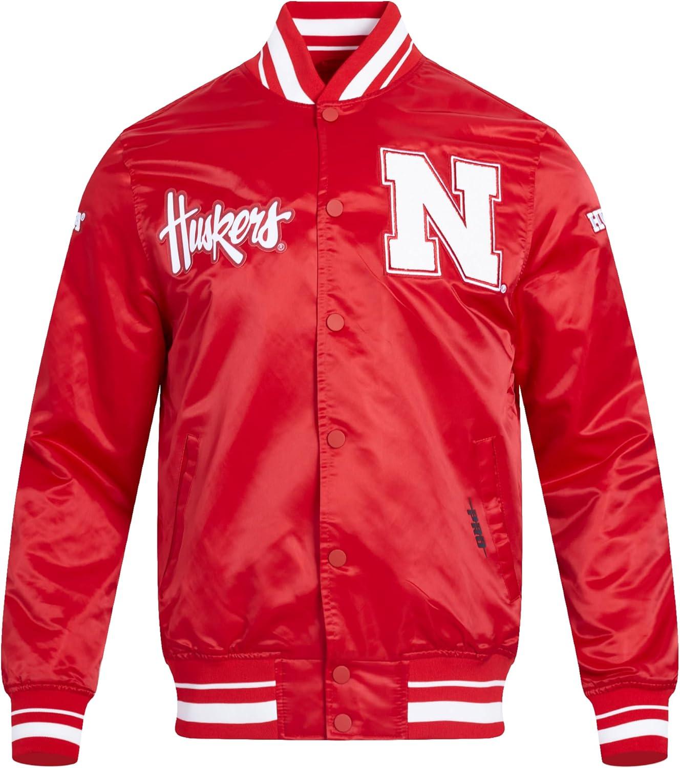 imagePro Standard Mens College Classic Chenille Satin JacketRed