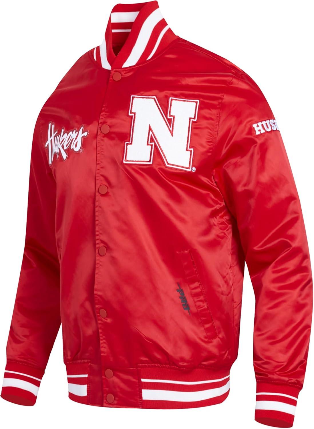 imagePro Standard Mens College Classic Chenille Satin JacketRed