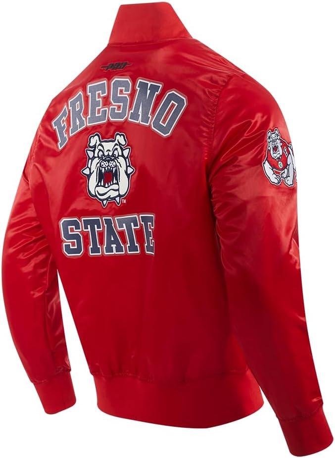imagePro Standard Mens College Classic Chenille Satin JacketRed