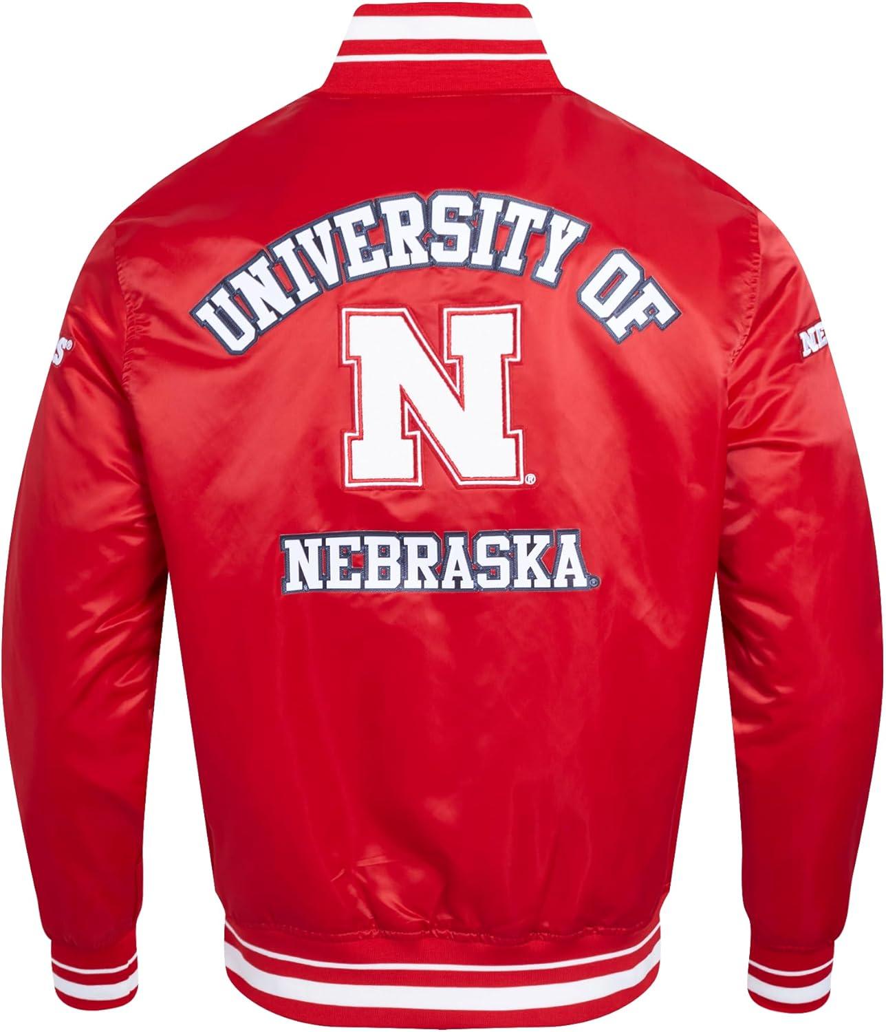 imagePro Standard Mens College Classic Chenille Satin JacketRed