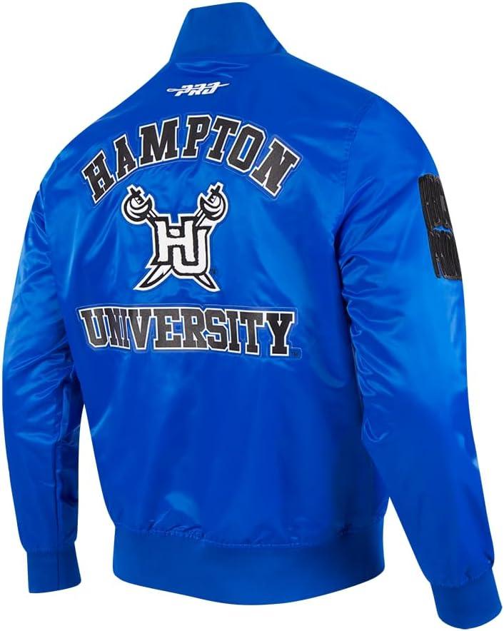 imagePro Standard Mens College Classic Chenille Satin JacketRoyal Blue