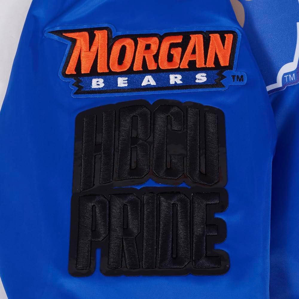 imagePro Standard Mens College Classic Chenille Satin JacketRoyal Blue