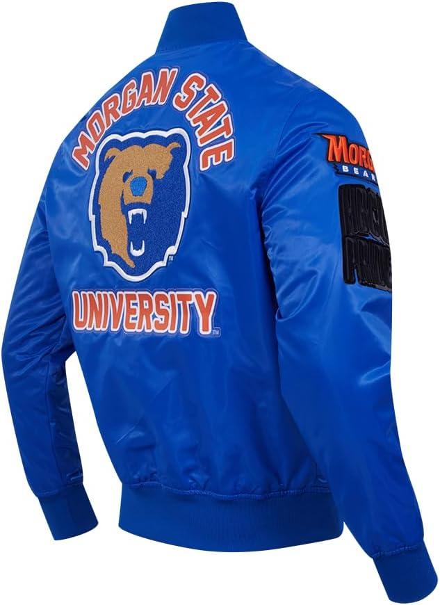 imagePro Standard Mens College Classic Chenille Satin JacketRoyal Blue