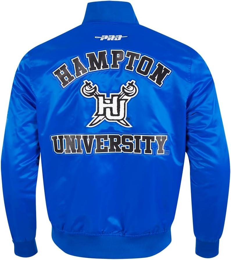 imagePro Standard Mens College Classic Chenille Satin JacketRoyal Blue