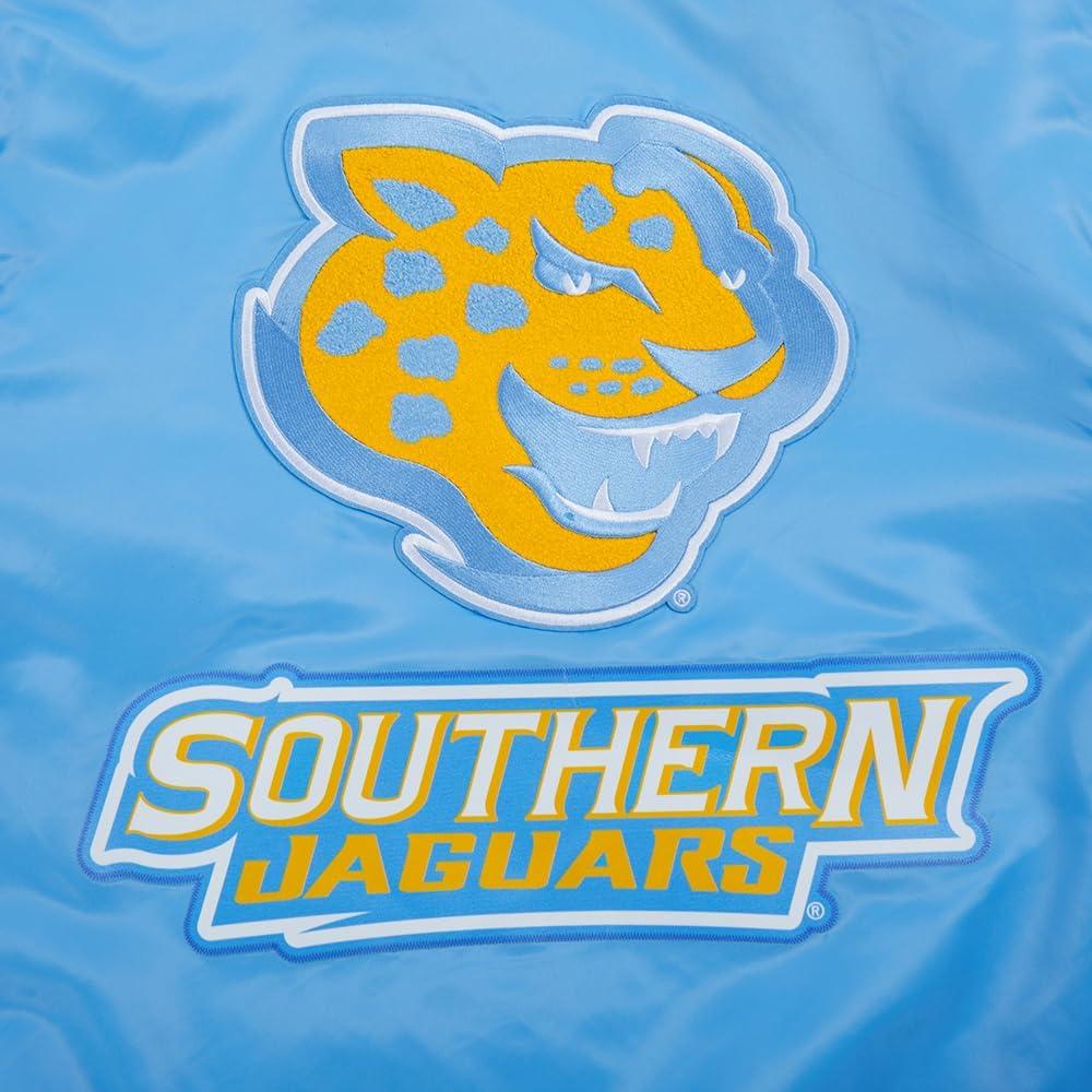 imagePro Standard Mens College Classic Chenille Satin JacketUniversity Blue