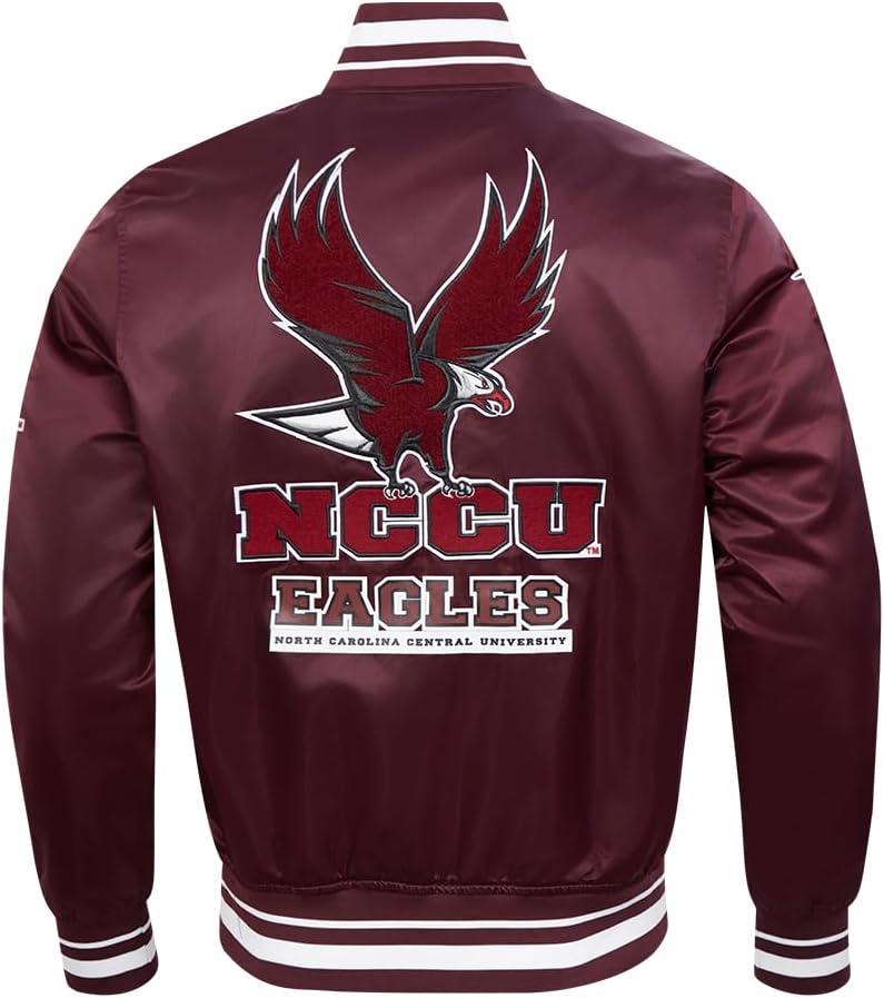 imagePro Standard Mens College Classic Chenille Satin JacketWine