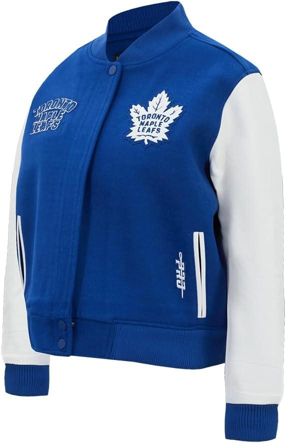 imagePro Standard NHL womens Pro Standard Womens Nhl Classic Chenille Wool Varsity JacketDodger BlueWhite