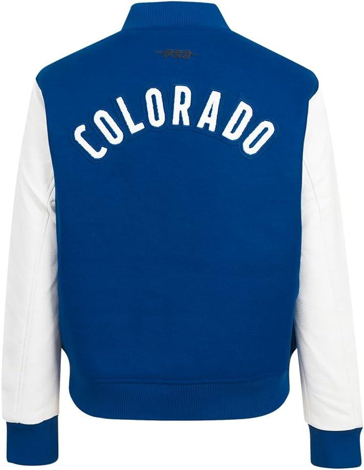 imagePro Standard NHL womens Pro Standard Womens Nhl Classic Chenille Wool Varsity JacketDodger BlueWhite