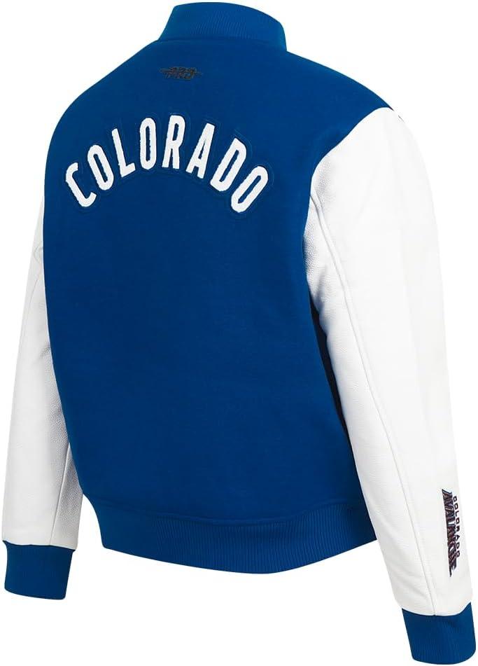 imagePro Standard NHL womens Pro Standard Womens Nhl Classic Chenille Wool Varsity JacketDodger BlueWhite