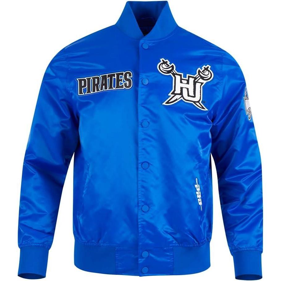 imagePro Standard Mens College Classic Chenille Satin JacketRoyal Blue