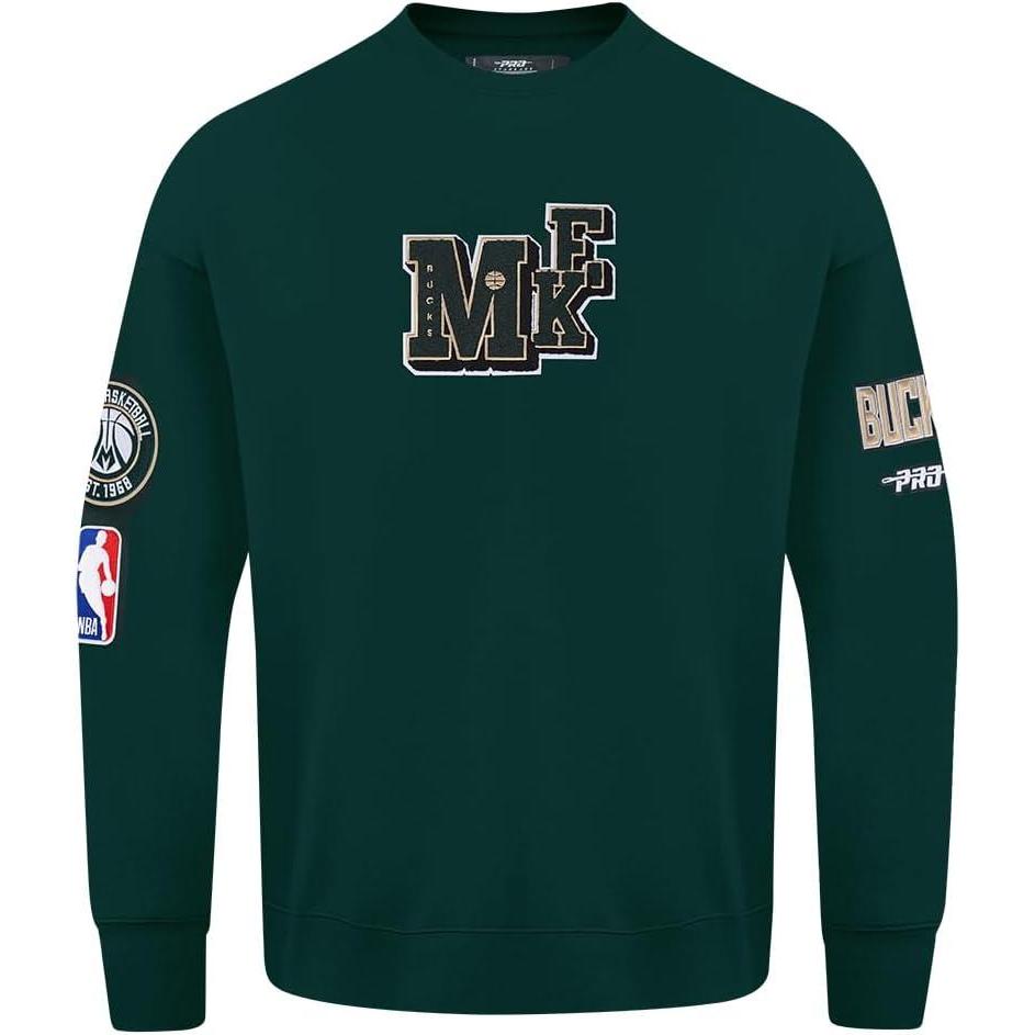 imagePro Standard NBA mens Mens Nba Best of Fleece Crewneck SweatshirtForest Green