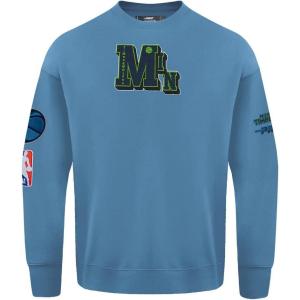 Pro Standard NBA mens Mens Nba Best of Fleece Crewneck Sweatshirt(Steel Blue)