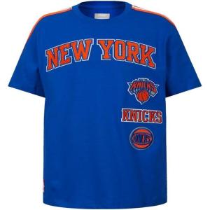 Pro Standard Big Boys NBA New York Knicks Retro Classics Short Sleeve Taping Tee Royal Blue/Orange M