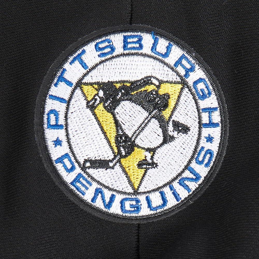 imagePro Standard NHL Womens Retro Classics Brushed Back French Terry Cropped Pullover HoodieBlackYellow