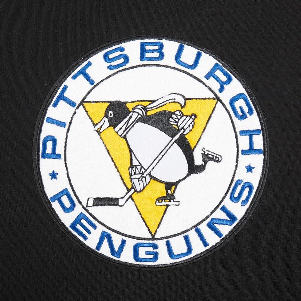 imagePro Standard NHL Womens Retro Classics Brushed Back French Terry Cropped Pullover HoodieBlackYellow