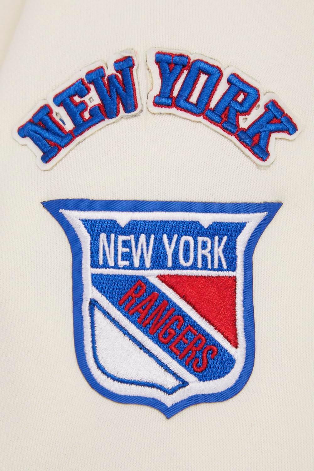 imagePro Standard NHL Womens Retro Classics Brushed Back French Terry Cropped Pullover HoodieEggshellRoyal Blue