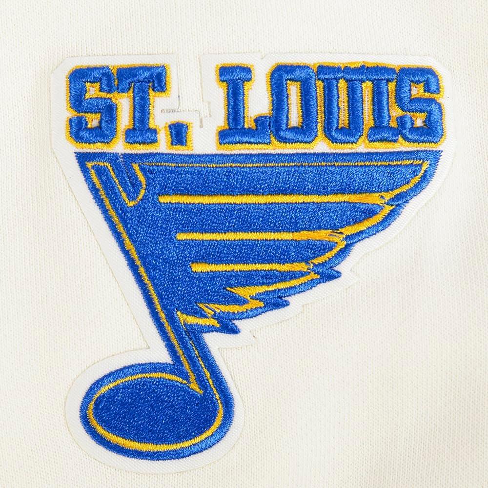 imagePro Standard NHL Womens Retro Classics Brushed Back French Terry Cropped Pullover HoodieEggshellRoyal Blue