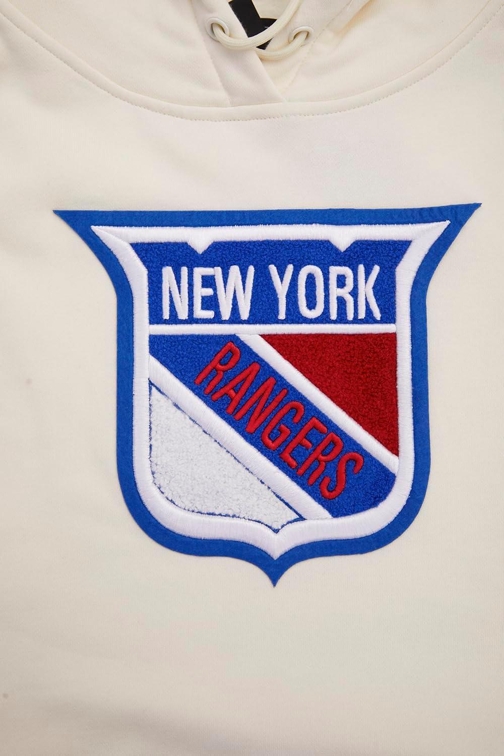 imagePro Standard NHL Womens Retro Classics Brushed Back French Terry Cropped Pullover HoodieEggshellRoyal Blue