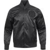 Pro Standard MENS NHL BOSTON BRUINS CLASSIC 3BK SATIN JACKET TRIPLE BLACK L