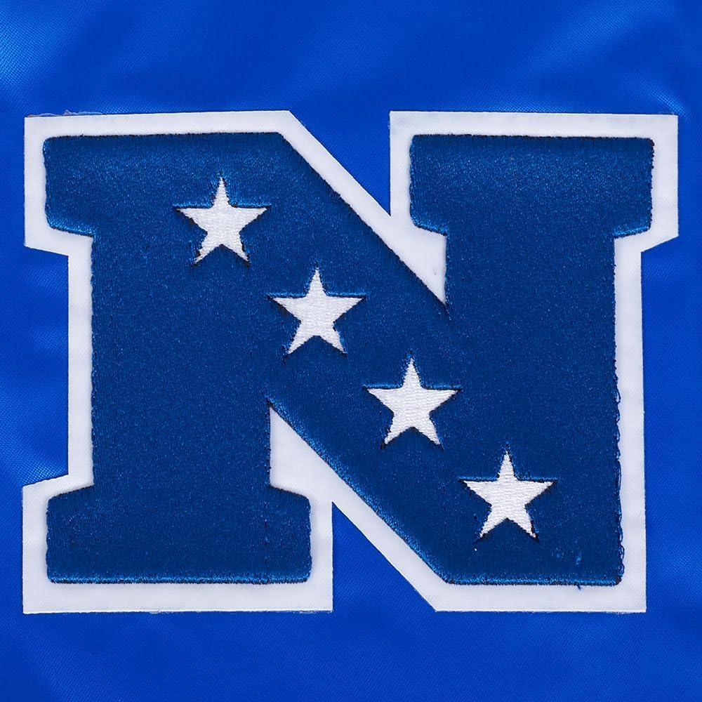 imagePro Standard Mens NFL Retro Classics Satin JacketRoyal Blue