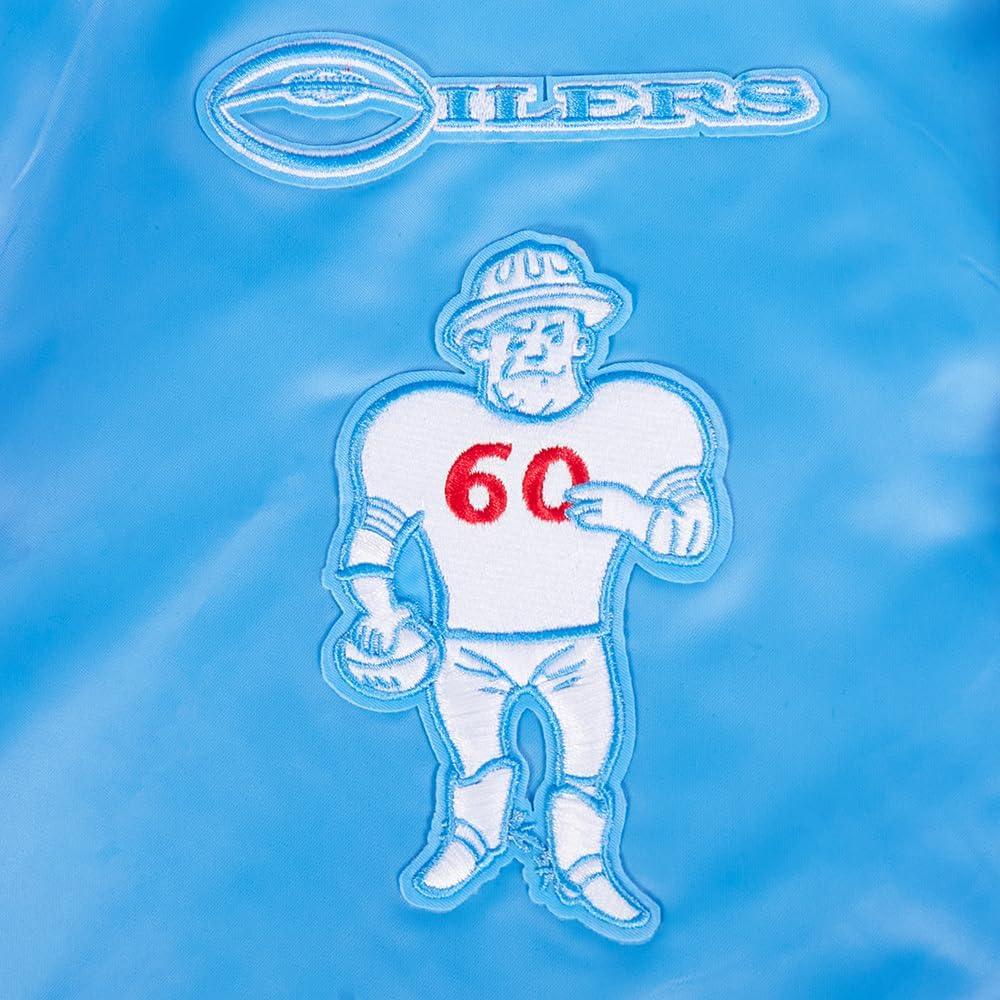 imagePro Standard Mens NFL Retro Classics Satin JacketUniversity Blue