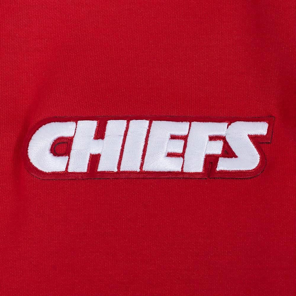 imagePro Standard Womens NFL Game Day Classics Cotton Double Knit Cropped Pullover HoodieRed