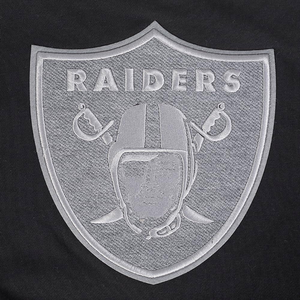 imagePro Standard Womens NFL Reverse French Terry Fleece Cropped Full Zip HoodieBlackGrayEggshell
