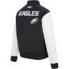 Pro Standard Womens NFL Philadelphia Eagles Game Day Classics Varsity Jacket Black/White L