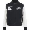 Pro Standard Womens NFL Philadelphia Eagles Game Day Classics Varsity Jacket Black/White L