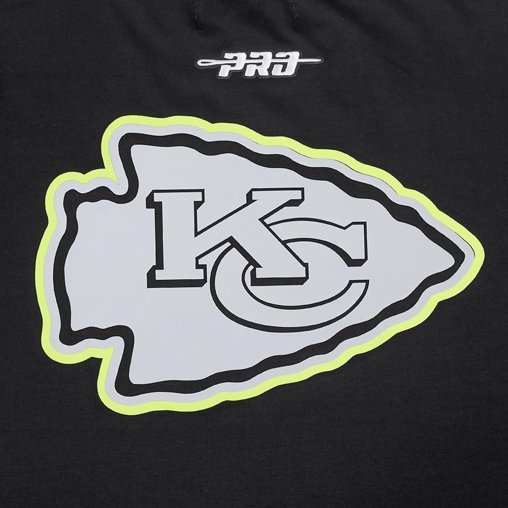 imagePro Standard Mens NFL Kansas City Chiefs Under The Lights Short Sleeve Tee Black 3XL