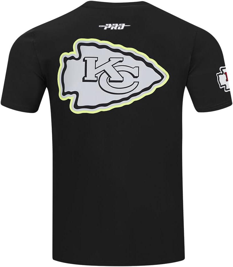 imagePro Standard Mens NFL Kansas City Chiefs Under The Lights Short Sleeve Tee Black 3XL