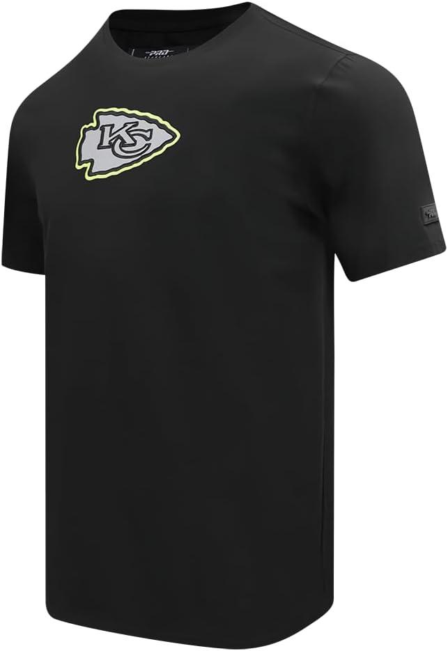 imagePro Standard Mens NFL Kansas City Chiefs Under The Lights Short Sleeve Tee Black 3XL