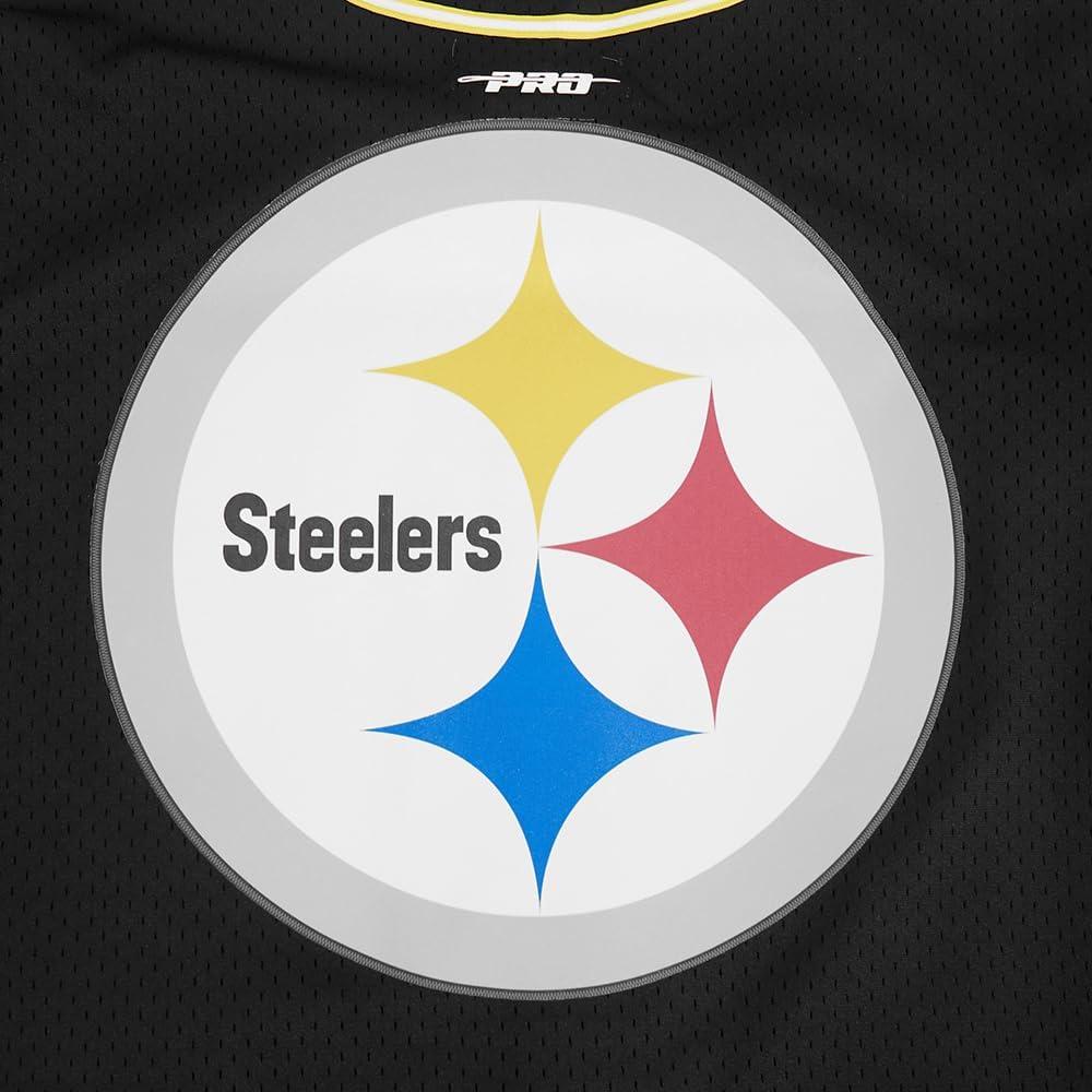 imagePro Standard Mens NFL Mesh Button Down TopBlackYellow