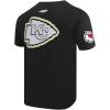 Pro Standard Mens NFL Kansas City Chiefs Under The Lights Short Sleeve Tee Black 3XL