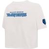 Pro Standard Womens NFL Baltimore Ravens Varsity Blues Short Sleeve Boxy Tee Linen XS