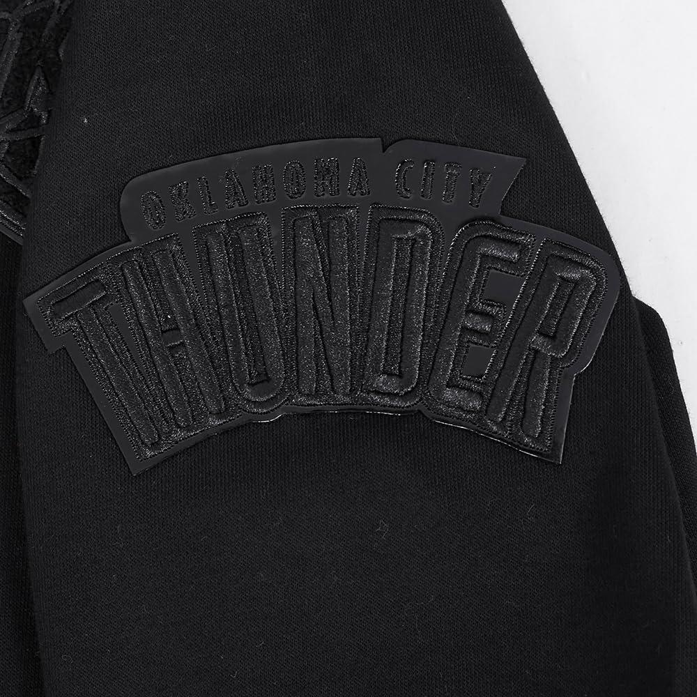 imagePro Standard Big Boys NBA Classic Triple Black Fleece Full Zip HoodieBlack