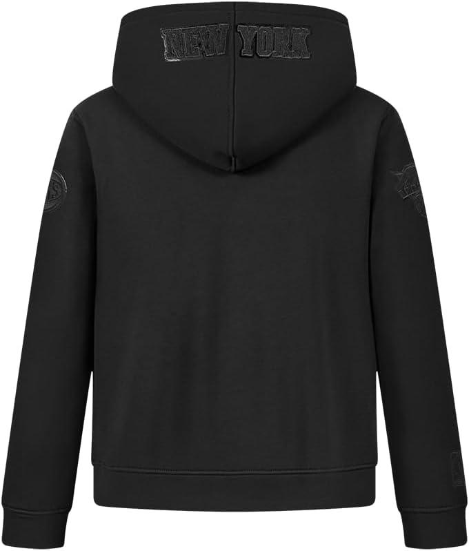 imagePro Standard Big Boys NBA Classic Triple Black Fleece Full Zip HoodieBlack